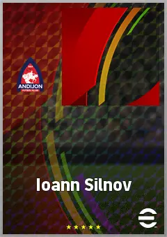 Ioann Silnov eFootball 2026 player card, 57 OVR AMF