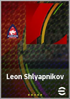 Leon Shlyapnikov eFootball 2026 player card, 54 OVR GK