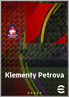 Klementy Petrova eFootball 2026 player card, 58 OVR CMF