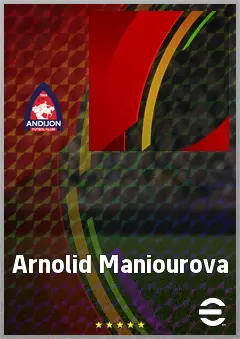 Arnolid Maniourova eFootball 2026 player card, 57 OVR RMF