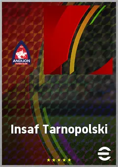 Insaf Tarnopolski eFootball 2026 player card, 55 OVR CF