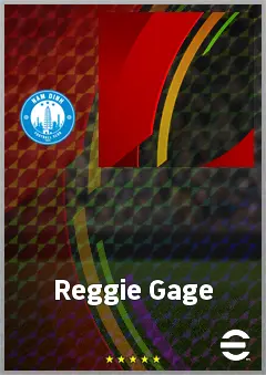 Reggie Gage eFootball 2026 player card, 56 OVR RB
