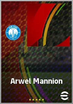 Arwel Mannion eFootball 2026 player card, 60 OVR DMF