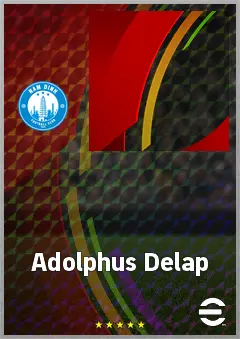 Adolphus Delap eFootball 2026 player card, 57 OVR RMF