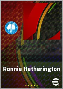 Ronnie Hetherington eFootball 2026 player card, 57 OVR LMF