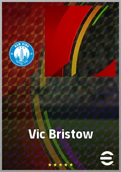 Vic Bristow eFootball 2026 player card, 55 OVR SS