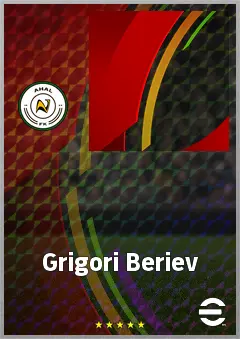 Grigori Beriev eFootball 2026 player card, 56 OVR RB