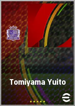 Tomiyama Yuito eFootball 2026 player card, 58 OVR CMF