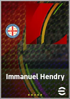 Immanuel Hendry eFootball 2026 player card, 58 OVR AMF