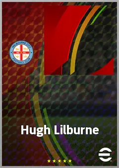 Hugh Lilburne eFootball 2026 player card, 59 OVR CF