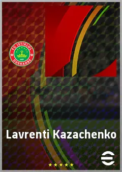 Lavrenti Kazachenko eFootball 2026 player card, 56 OVR LB