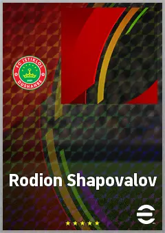 Rodion Shapovalov eFootball 2026 player card, 58 OVR LMF
