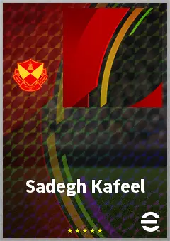 Sadegh Kafeel eFootball 2026 player card, 58 OVR LMF