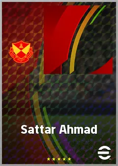 Sattar Ahmad eFootball 2026 player card, 59 OVR GK