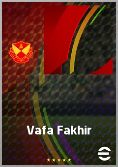 Vafa Fakhir eFootball 2026 player card, 59 OVR CB
