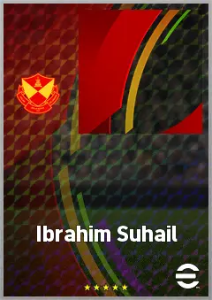Ibrahim Suhail eFootball 2026 player card, 59 OVR CF