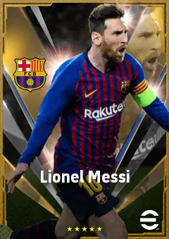 Lionel Messi eFootball 2026 player card, 94 OVR RWF