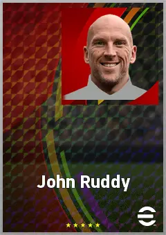 John Ruddy eFootball 2026 player card, 72 OVR GK