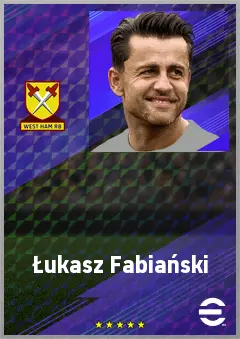 Łukasz Fabiański eFootball 2026 player card, 74 OVR GK