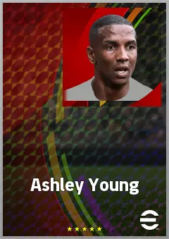 Ashley Young eFootball 2026 player card, 72 OVR RB
