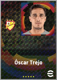 Óscar Trejo eFootball 2026 player card, 71 OVR AMF