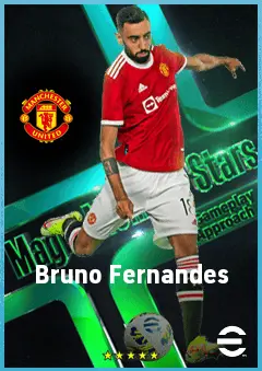 Bruno Fernandes eFootball 2026 player card, 91 OVR AMF