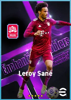 Leroy Sané eFootball 2026 player card, 89 OVR LWF