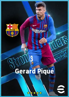 Gerard Piqué eFootball 2026 player card, 87 OVR CB