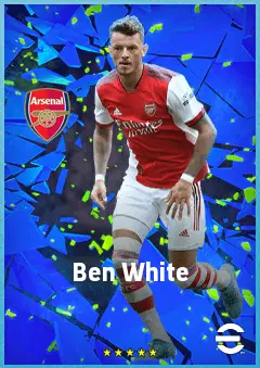 Ben White eFootball 2026 player card, 86 OVR CB