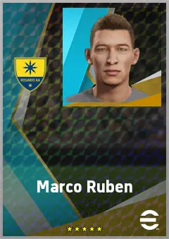 Marco Ruben eFootball 2026 player card, 69 OVR CF