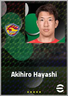 Hayashi Akihiro eFootball 2026 player card, 69 OVR GK