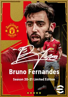 Bruno Fernandes eFootball 2026 player card, 83 OVR AMF