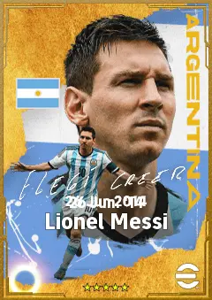 Lionel Messi eFootball 2026 player card, 89 OVR AMF