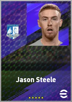 Jason Steele eFootball 2026 player card, 75 OVR GK
