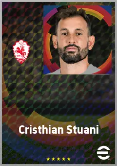 Cristhian Stuani eFootball 2026 player card, 74 OVR CF