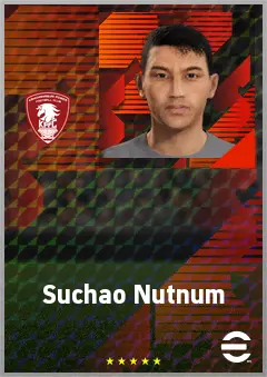 Suchao Nutnum eFootball 2026 player card, 63 OVR CMF