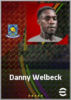 Danny Welbeck eFootball 2026 player card, 78 OVR CF