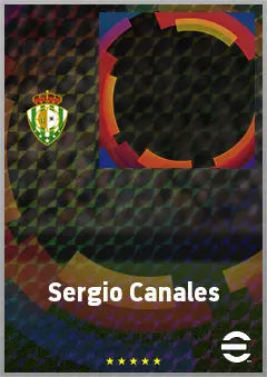 Sergio Canales eFootball 2026 player card, 76 OVR AMF