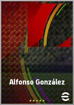 Alfonso González eFootball 2026 player card, 79 OVR LMF