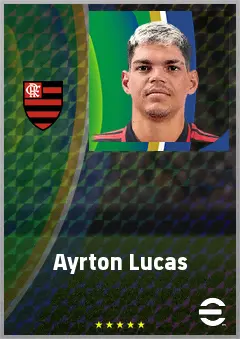 Ayrton Lucas eFootball 2026 player card, 81 OVR LB