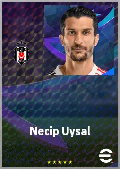 Necip Uysal eFootball 2026 player card, 69 OVR CB