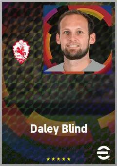 Daley Blind eFootball 2026 player card, 75 OVR CB