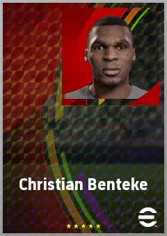 Christian Benteke eFootball 2026 player card, 74 OVR CF