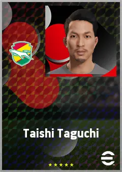 Taguchi Taishi eFootball 2026 player card, 68 OVR DMF