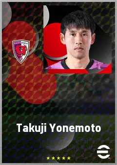 Yonemoto Takuji eFootball 2026 player card, 67 OVR DMF