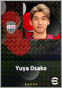 Osako Yuya eFootball 2026 player card, 71 OVR CF