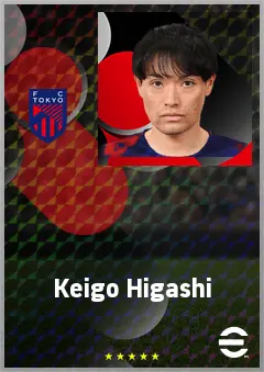 Higashi Keigo eFootball 2026 player card, 68 OVR CMF