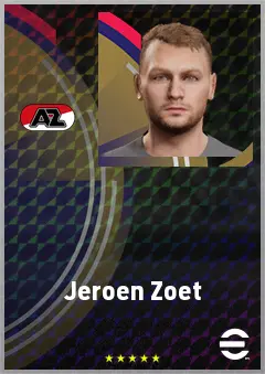 Jeroen Zoet eFootball 2026 player card, 71 OVR GK