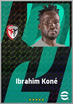 Ibrahim Koné eFootball 2026 player card, 66 OVR GK