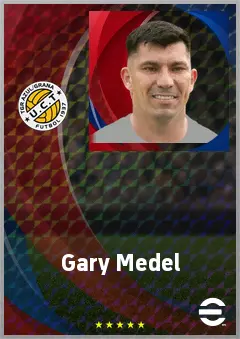 Gary Medel eFootball 2026 player card, 72 OVR CB